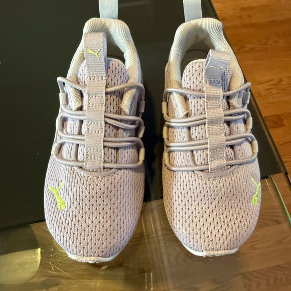 Puma Kids Sneakers in Lavender and Lime - Picture 2 of 4